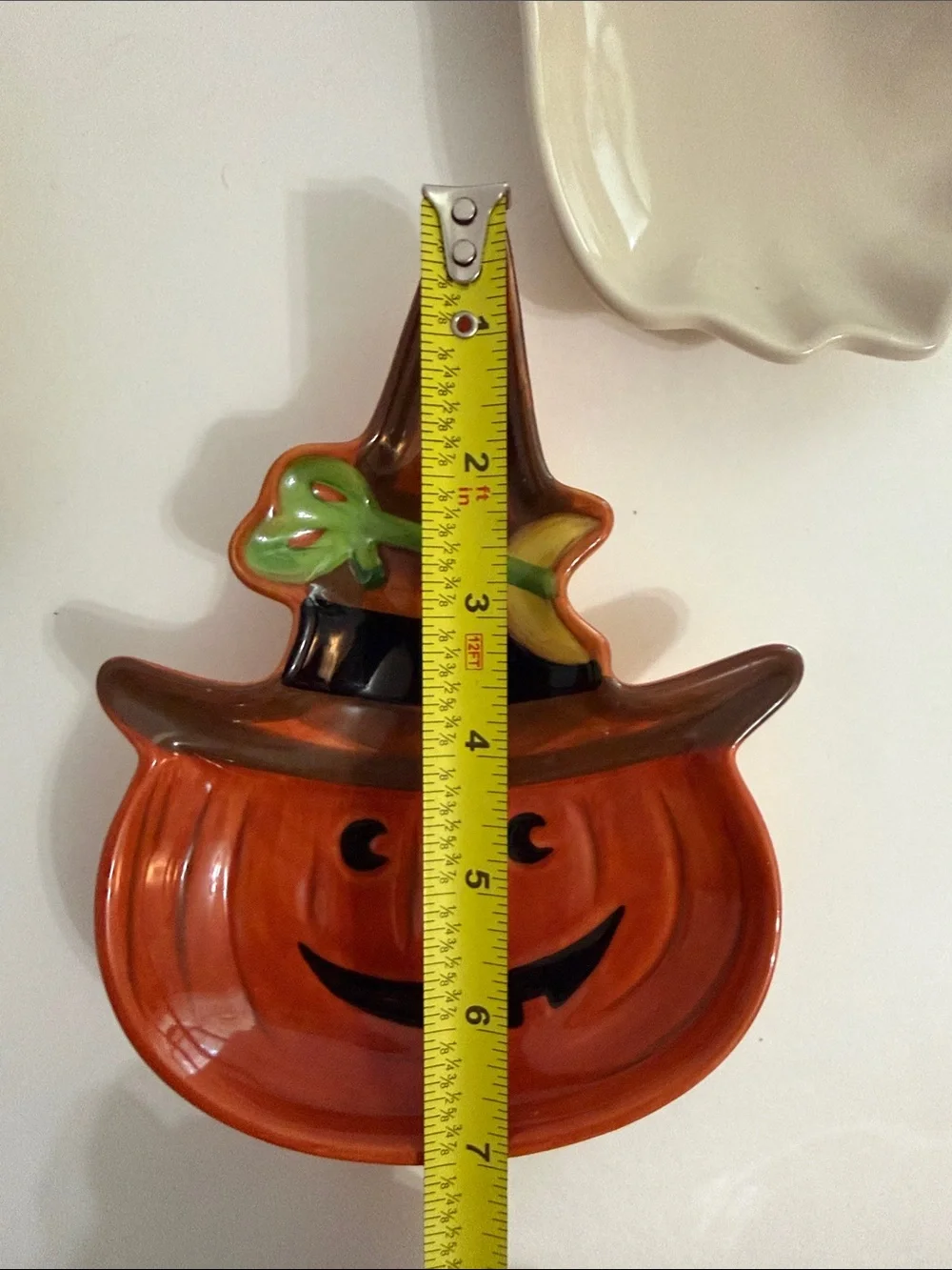 Longaberger Halloween Ceramic Treat Dishes Set of 3 Cat Ghost Pumpkin